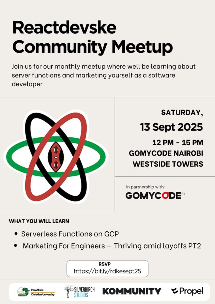 Serverless Functions on GCP and Thriving as a Software Developer - Tech Event in Kenya