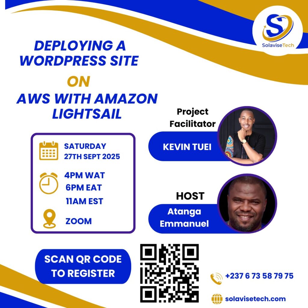 Deploying WordPress sites using Amazon Lightsail - Tech Event in Kenya