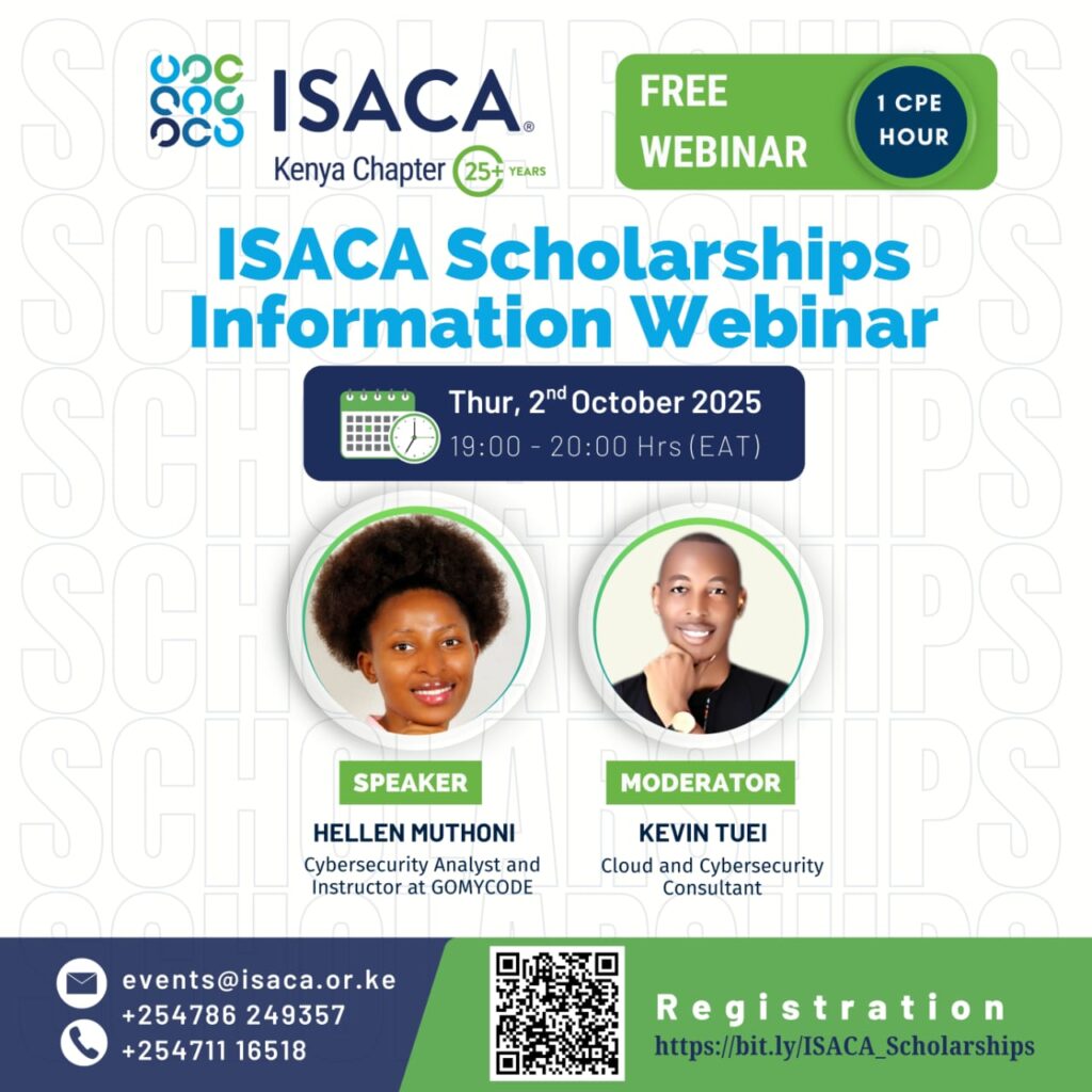 ISACA Scholarships Information Webinar - Tech Event in Kenya