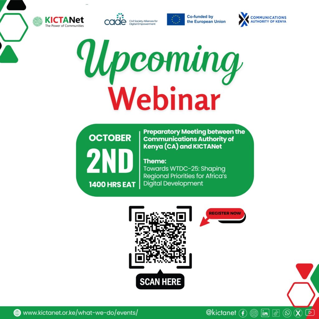 WTDC-25 Kenya Preparatory Webinar - Tech Event in Kenya