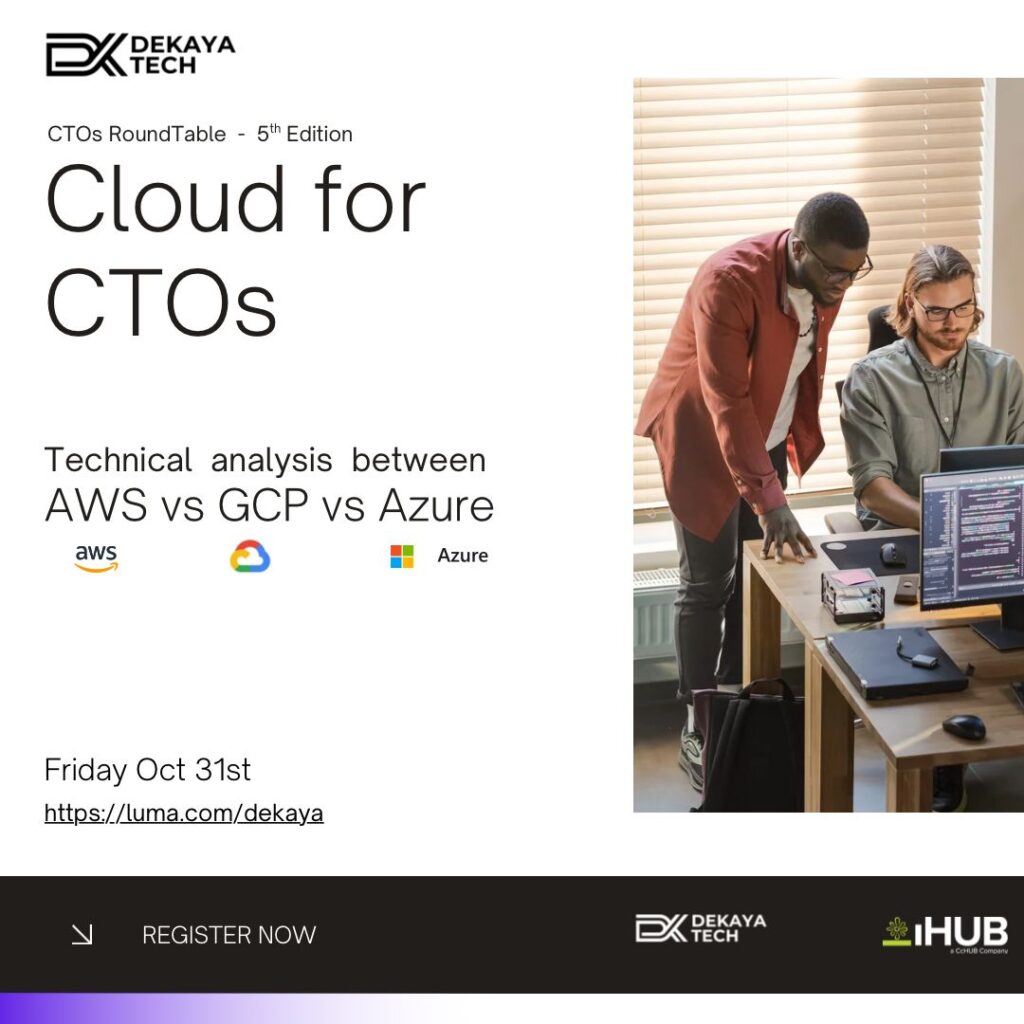 Cloud For CTOs : Part 1 - Tech Event in Kenya
