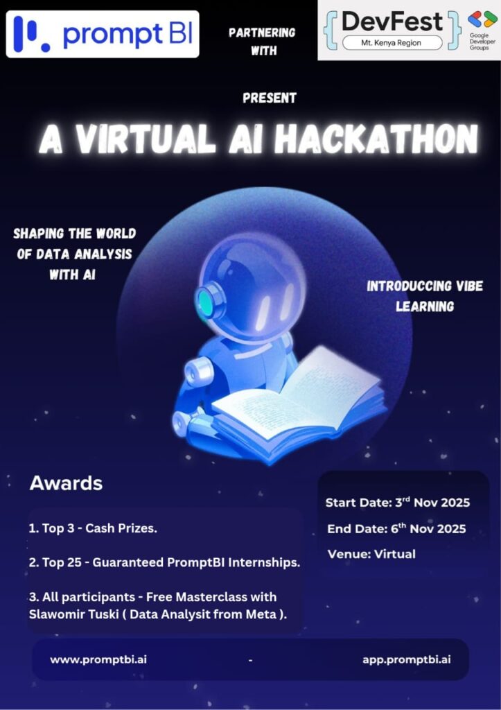 Prompt BI Data Analytics Hackathon - Tech Event in Kenya