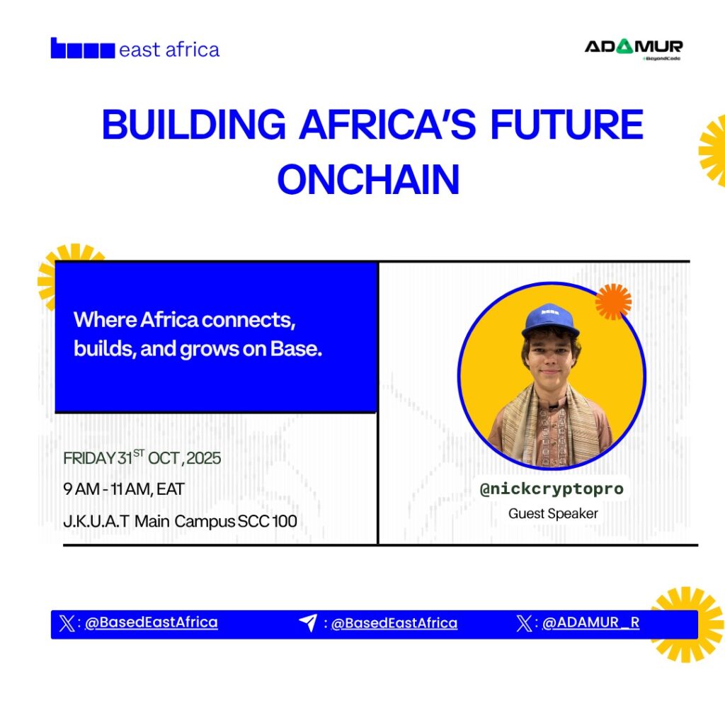 Base x Adamur Campus Talk: Building Africa’s Future Onchain - Tech Event in Kenya