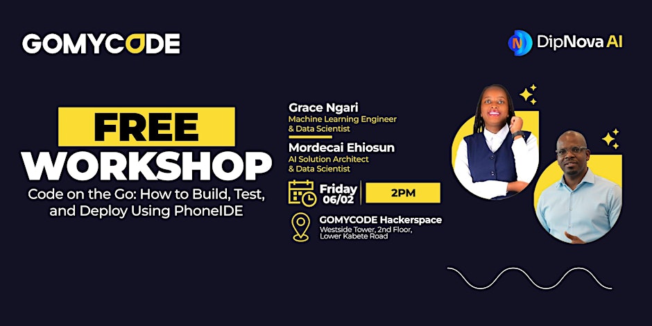 How to Build, Test, and Deploy Using PhoneIDE-GOMYCODE - Tech Event in Kenya