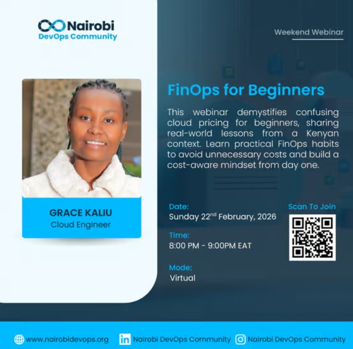 FinOps for Beginners: What Cloud Pricing Taught Me the Hard Way With Grace - Tech Event in Kenya