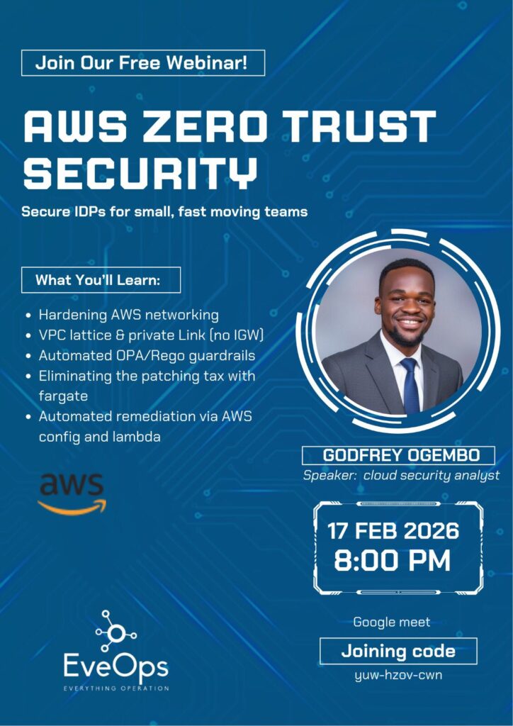 AWS Zero Trust Security: Secure IDPs for Small, Fast-Moving Teams - Tech Event in Kenya