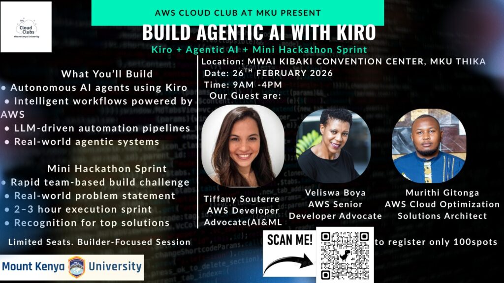 Build Agentic AI with Kiro | AWS Workshop + Mini Hackathon - Tech Event in Kenya