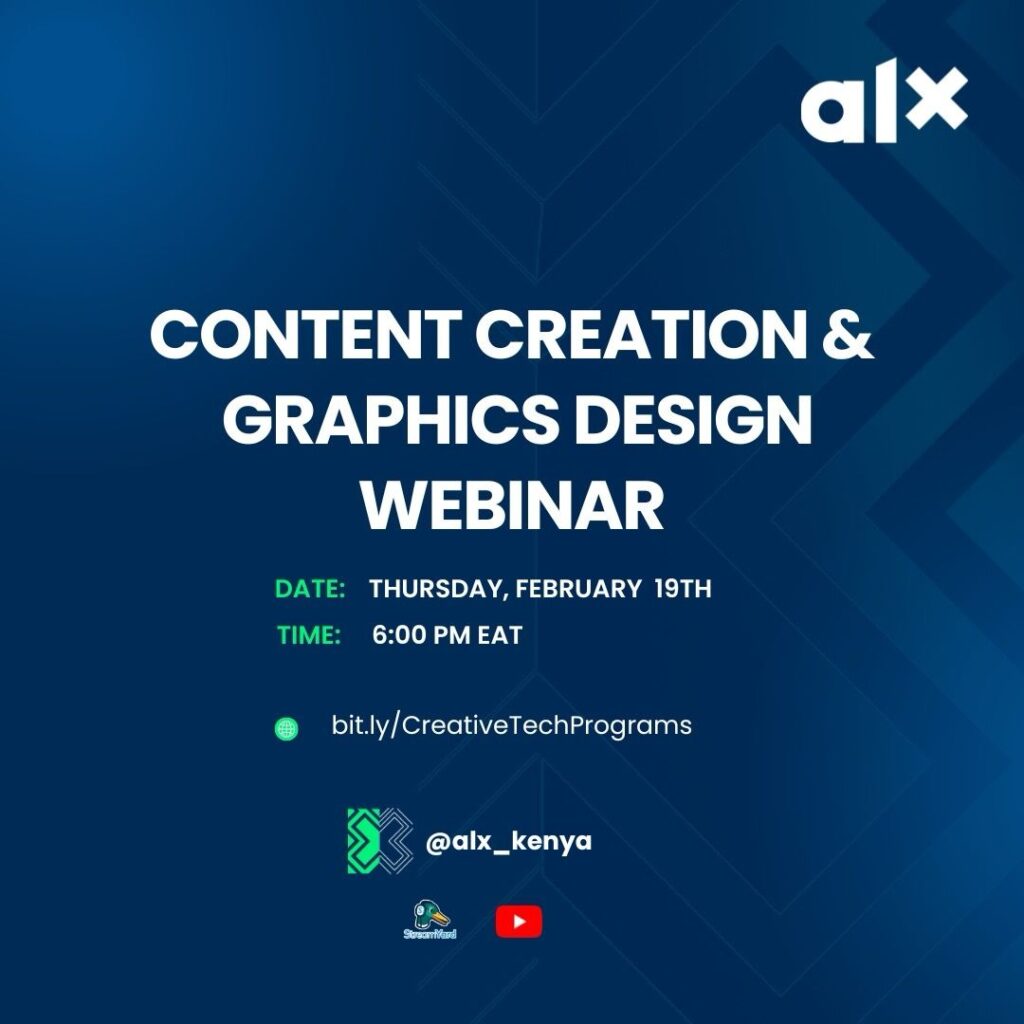 Content Creation & Graphic Design Info session - Tech Event in Kenya