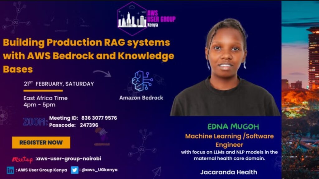 Building Production RAG systems with AWS Bedrock and Knowledge Bases - Tech Event in Kenya