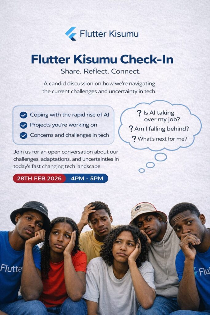 Flutter Kisumu Check-In - Tech Event in Kenya