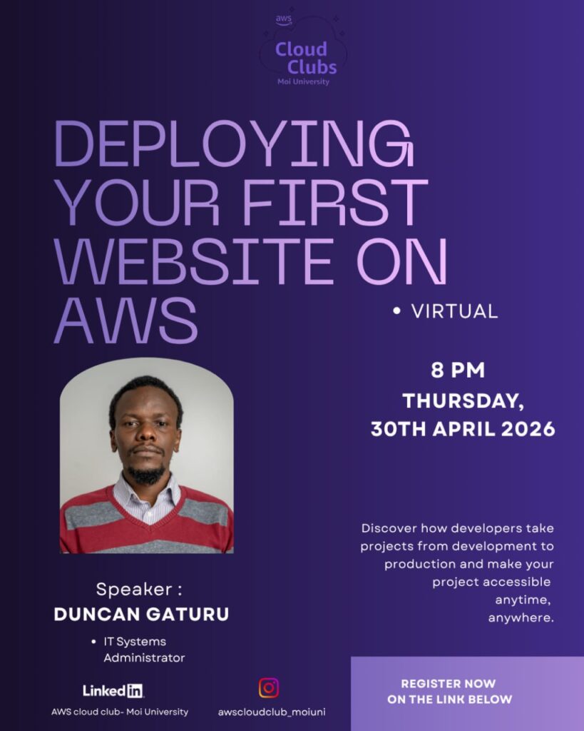 Deploying your first website on AWS - Tech Event in Kenya