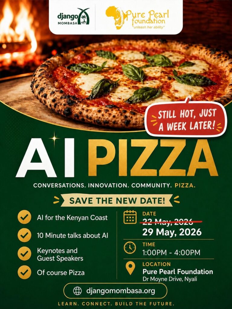 Django Mombasa AI Pizza Day - Tech Event in Kenya