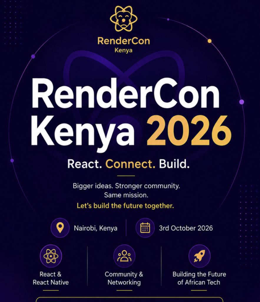 RenderCon Kenya 2026 - Tech Event in Kenya